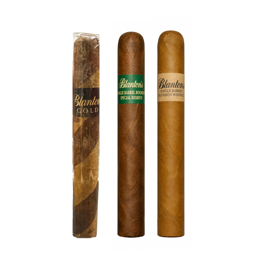 Blanton Single Barrel, Special Reserve, & Gold Label Cigar Value Bundle
