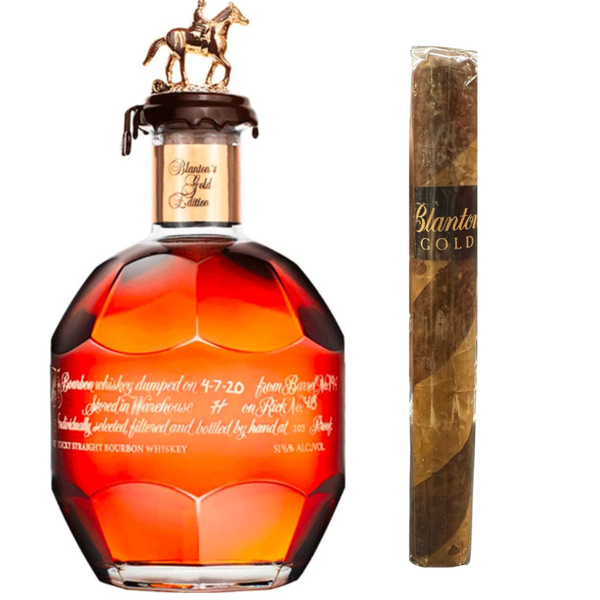 Blanton's Gold Label Bourbon and Cigar Bundle