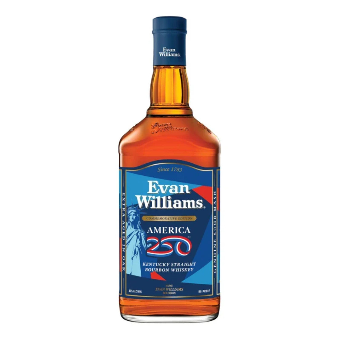 Evan Williams America 250 Commemorative Edition Kentucky Straight Bourbon 1.75L