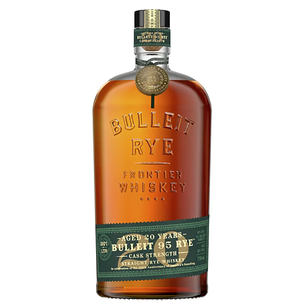 Bulleit 20 Year Rye Cask Strength Whiskey 750mL