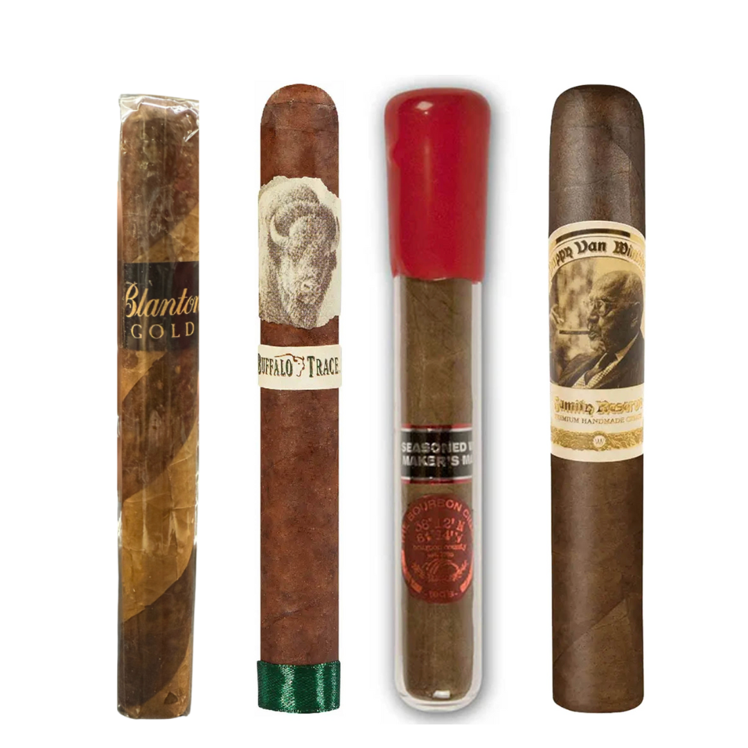 Blanton Gold, Pappy Van Winkle, Maker's Mark, & Buffalo Trace Cigar Value Bundle