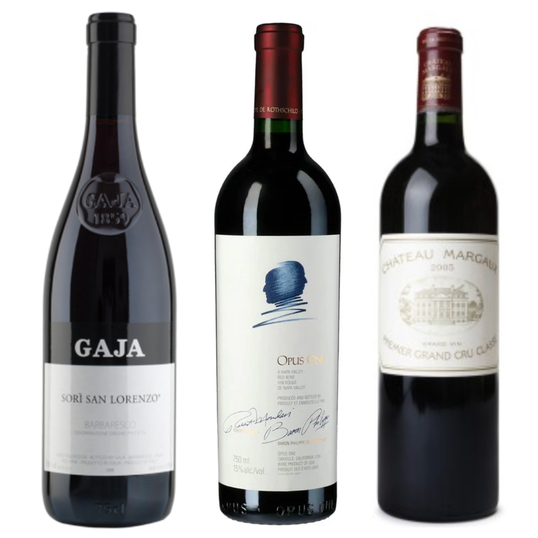 Gaja Sori San Lorenzo, Opus One & Chateau Margaux Margaux 2005 Value Bundle 750mL