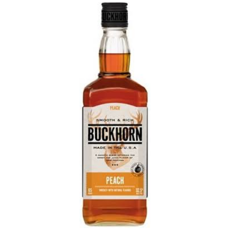 Buckhorn Peach Flavored Whiskey 50mL 12-Pack