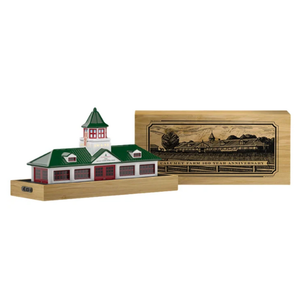 Calumet Farm Bourbon Ceramic Farm Decanter 100th Anniversary Release