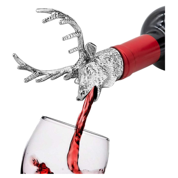 Wine Pourer Wine Aerators Stainless Deer Stag Head Wine Pourer Stags Head Bottle Pourer