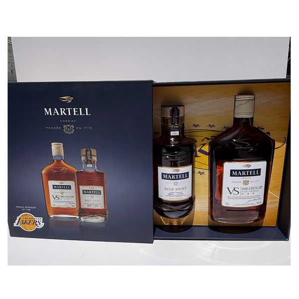 Lakers Martell Cognac VS And Blue Swift Combo Pack 375mL
