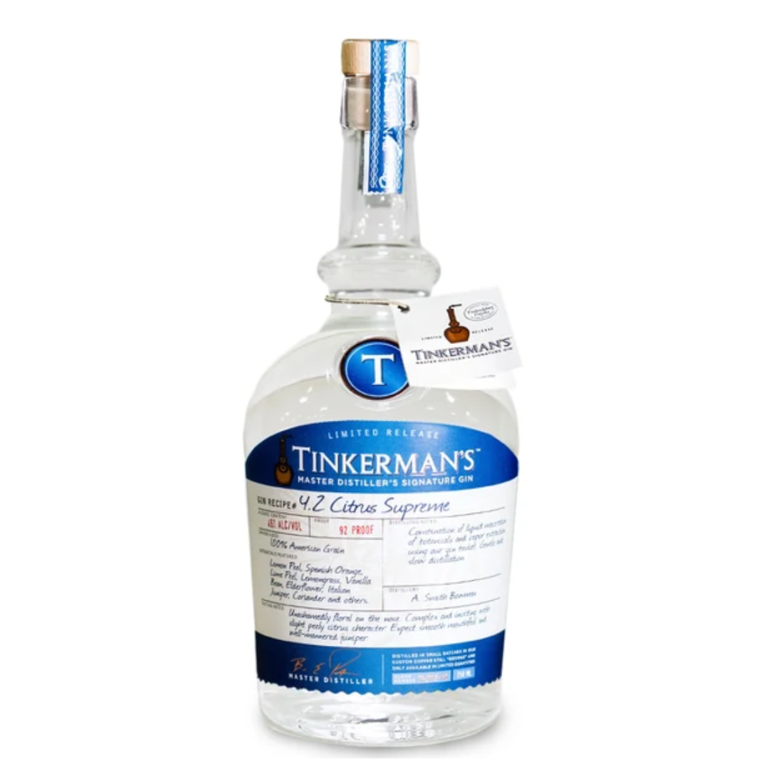 Tinkerman's Citrus Supreme Gin 750mL