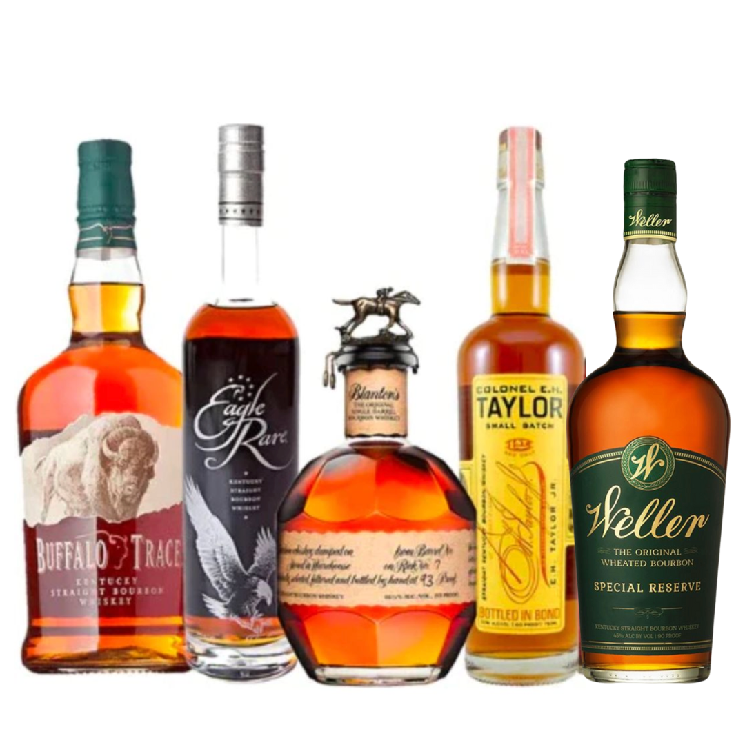 Blanton's, E.H. Taylor, Eagle Rare, Buffalo Trace, & Weller Special Reserve Value Bundle 750 mL