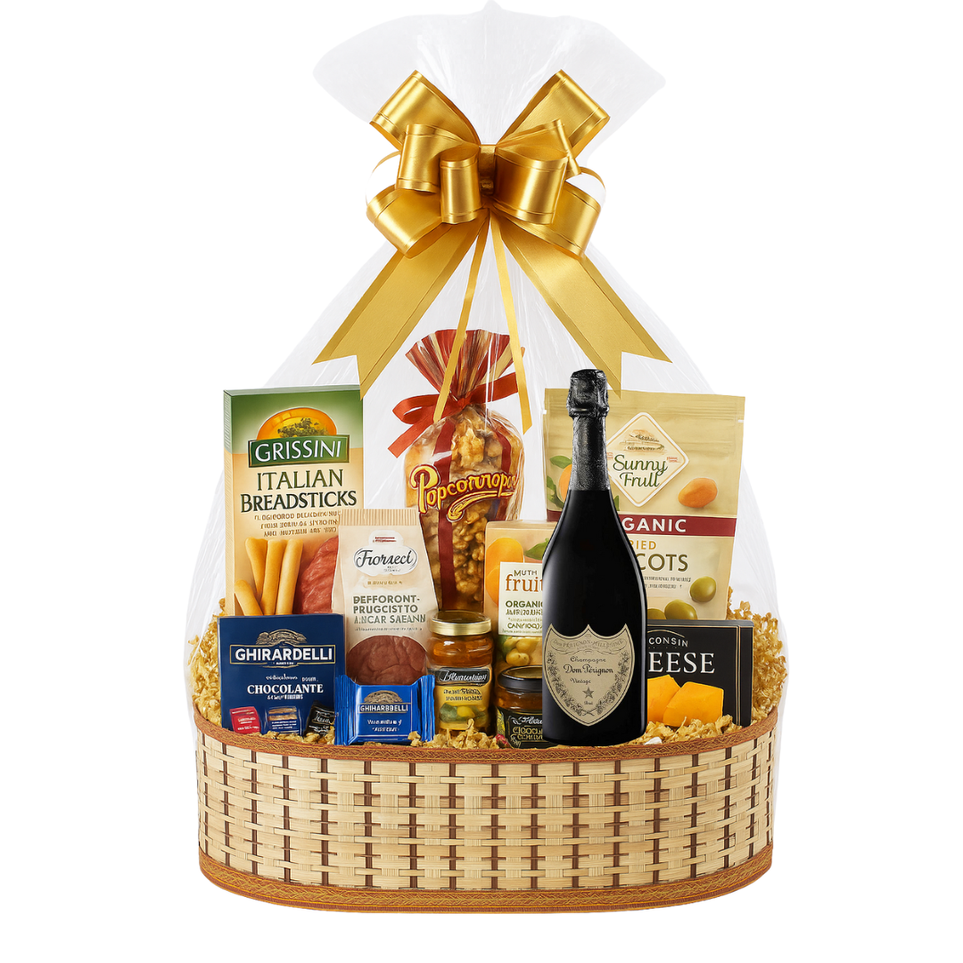 Dom Pérignon Brut Champagne Gift Basket