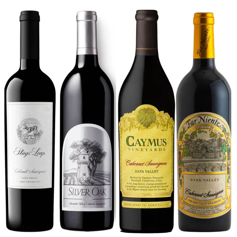 Caymus, Far Niente, Stags' Leap, & Silver Oak Value Bundle 750 mL
