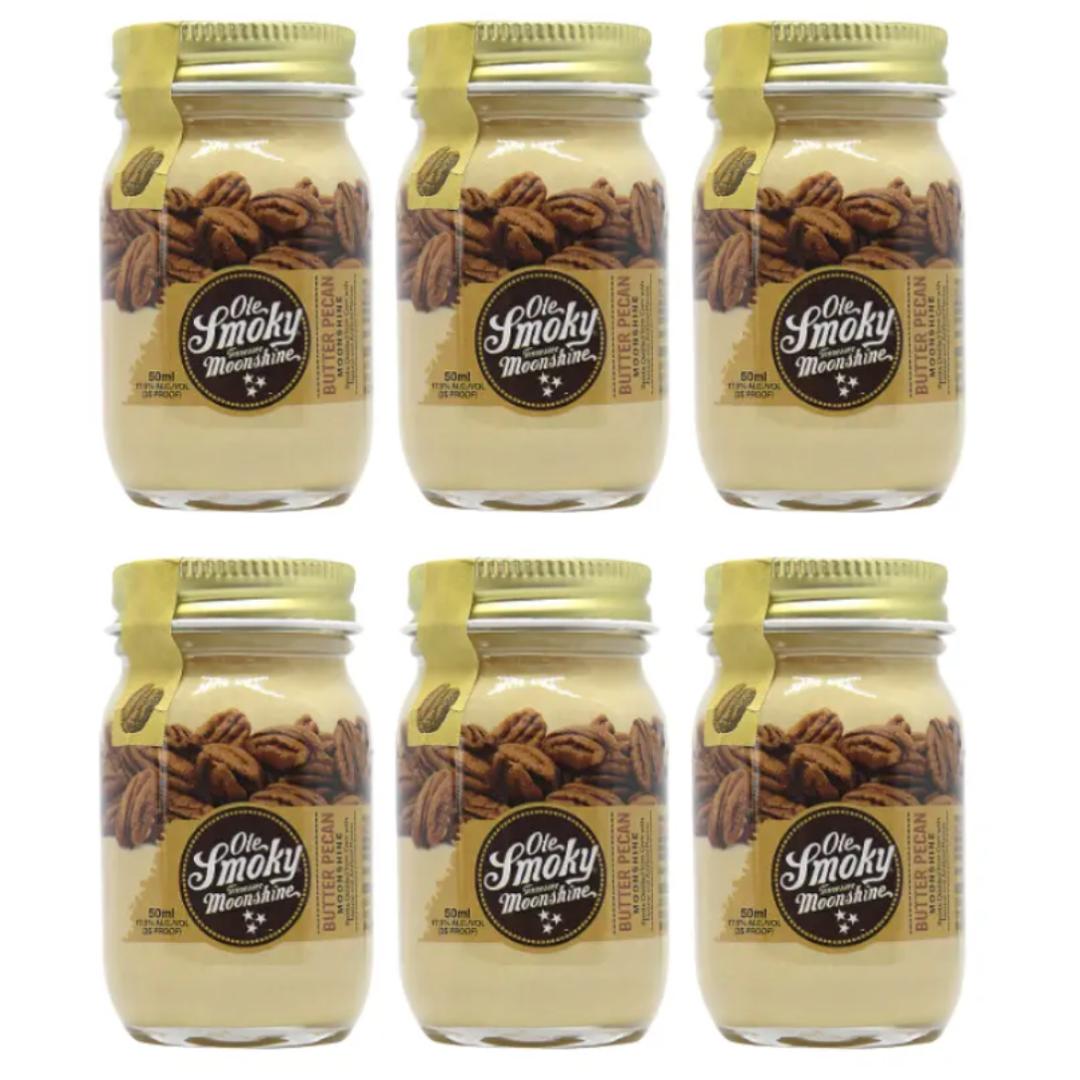 Ole Smoky Butter Pecan Moonshine Minis 6 x 50mL