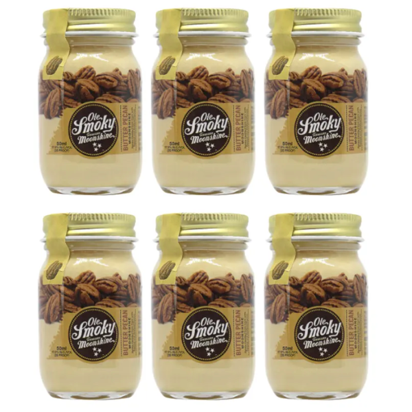 Ole Smoky Butter Pecan Moonshine Minis 6 x 50mL