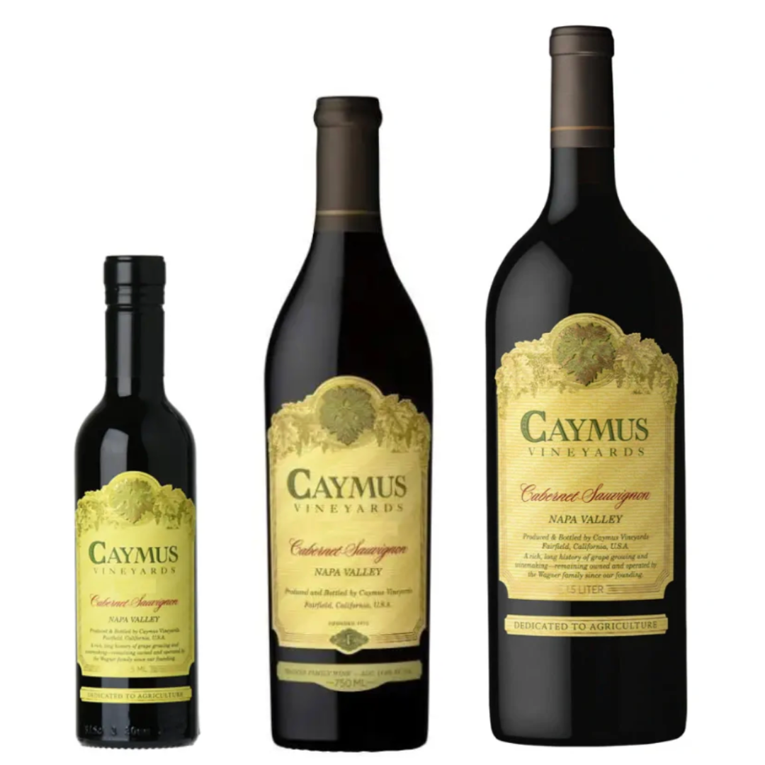 Caymus Vineyards Napa Valley Cabernet Sauvignon 375mL, 1L, 1.5L Value Bundle