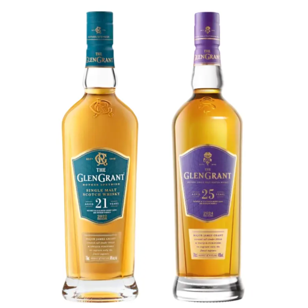 Glen Grant 21 & 25 Year Scotch Whisky Bundle 750mL