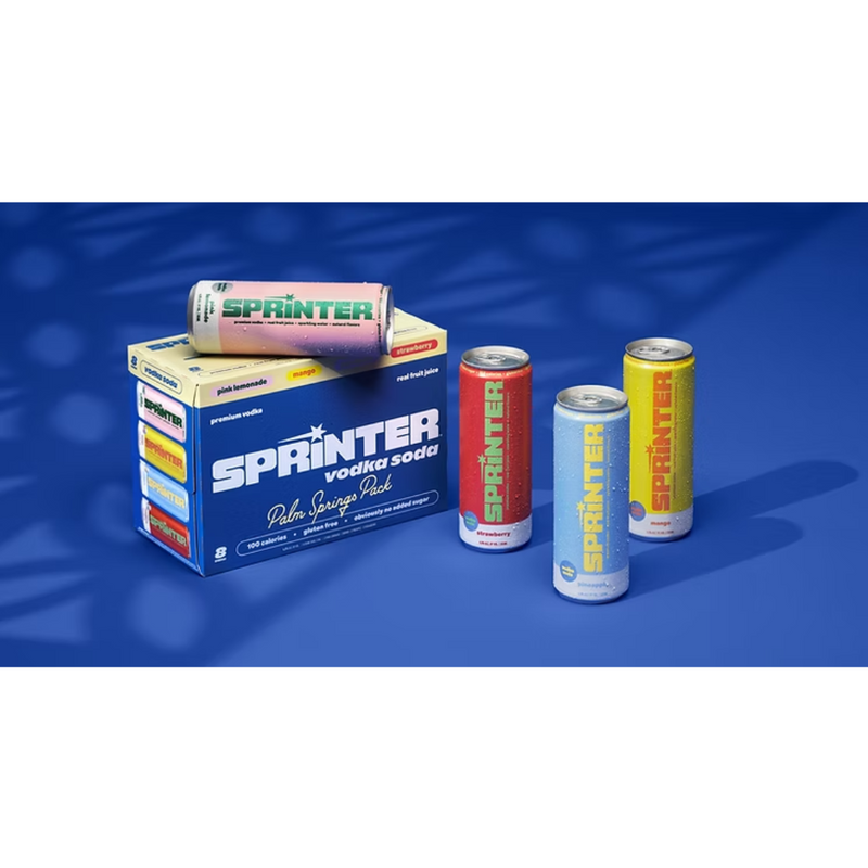 Sprinter Vodka Soda Palm Springs Edition 8-Pack