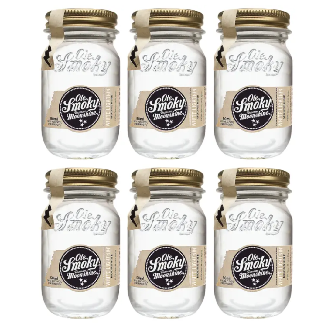 Ole Smoky White Lightning Moonshine Minis 6 x 50mL