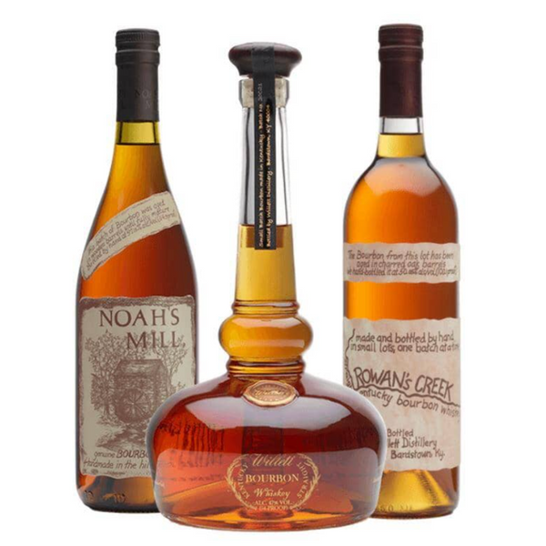 Noah's Mill, Willett Pot Still, & Rowan's Creek Bourbon Value Bundle 750mL