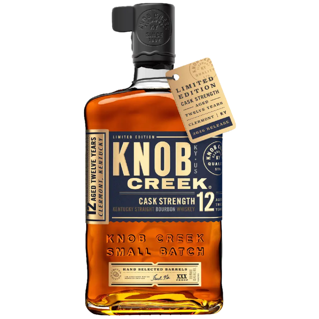 Knob Creek 12 Year Cask Strength Kentucky Strength Bourbon Whiskey 750 mL