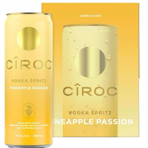 Ciroc Vodka Spritz Pineapple Passion 4pk Can