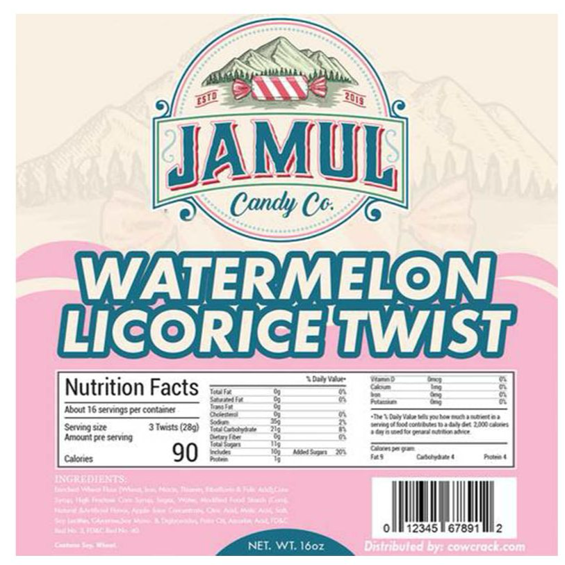 Jamul Watermelon Licorice 8oz