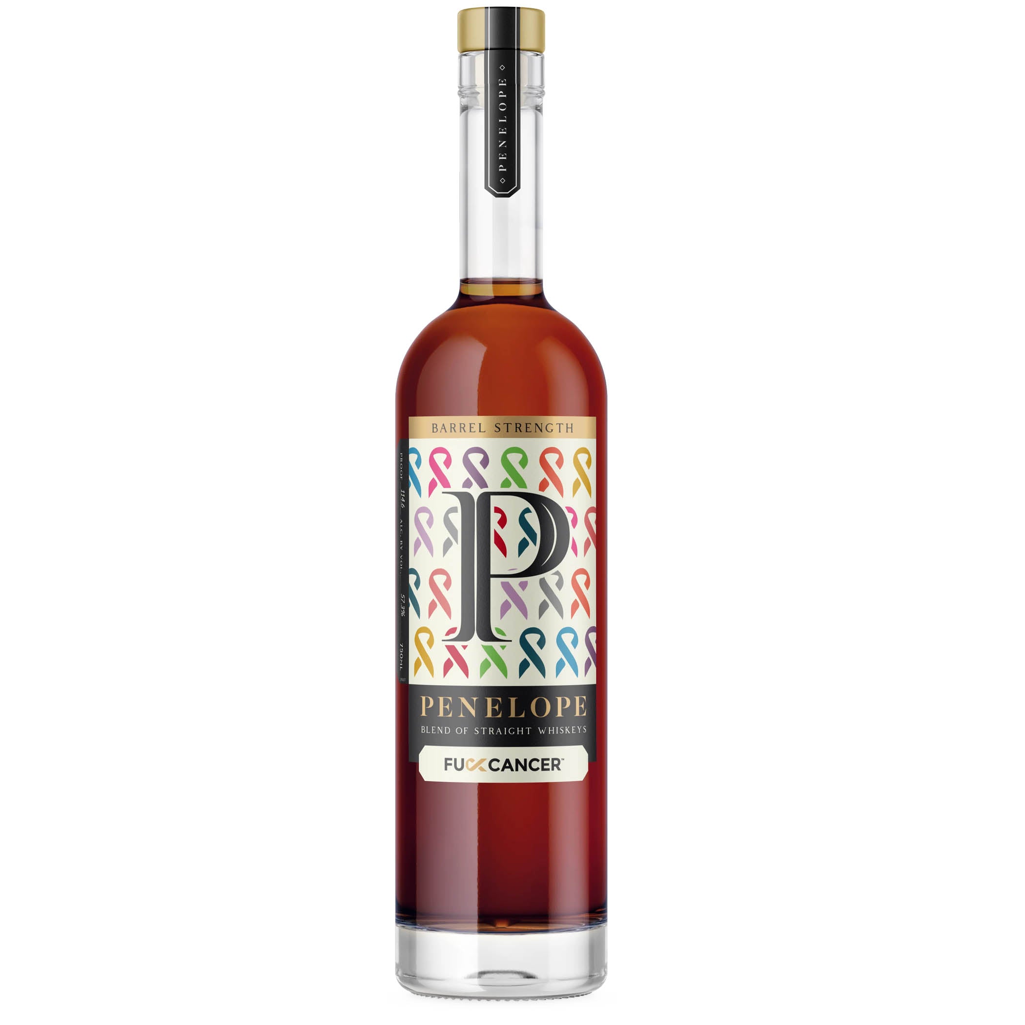 Penelope F*ck Cancer 114.6 Proof Cask Strength Bourbon 2025 Release 750 mL