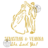Custom "First Dance" Engraved Wine Bottle 750 mL