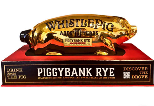 WhistlePig Limited Edition 10 Years Aged Piggybank Straight Rye Whiskey 110 Proof 2025 Release