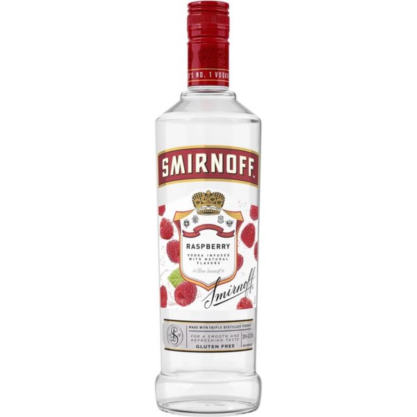 Smirnoff Vodka Rasberry Flavored 750mL