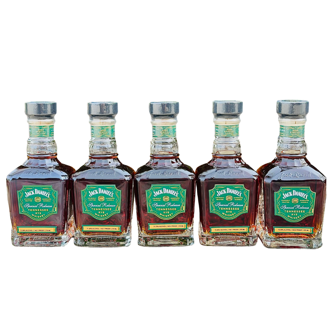 Jack Daniel’s Small Batch Rye Hazmat 5 Bottle Set (375mL)