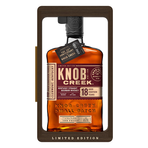 Knob Creek 100 Proof 18 Year Old Kentucky Straight Bourbon Whiskey 750 ml