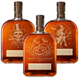 Engraved Halloween Woodford Reserve Whiskey 750 mL