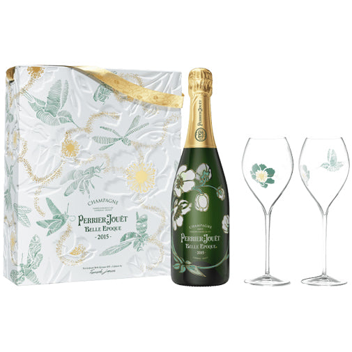 Perrier Jouet Belle Epoque Luminous Brut Champagne Kit with 2 Glasses