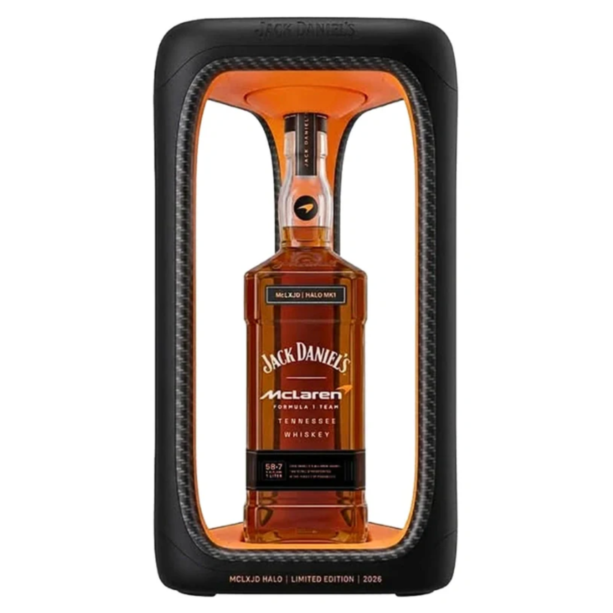 Jack Daniel's X Mclaren Halo MK1 Limited Edition Tennessee Whiskey 1L