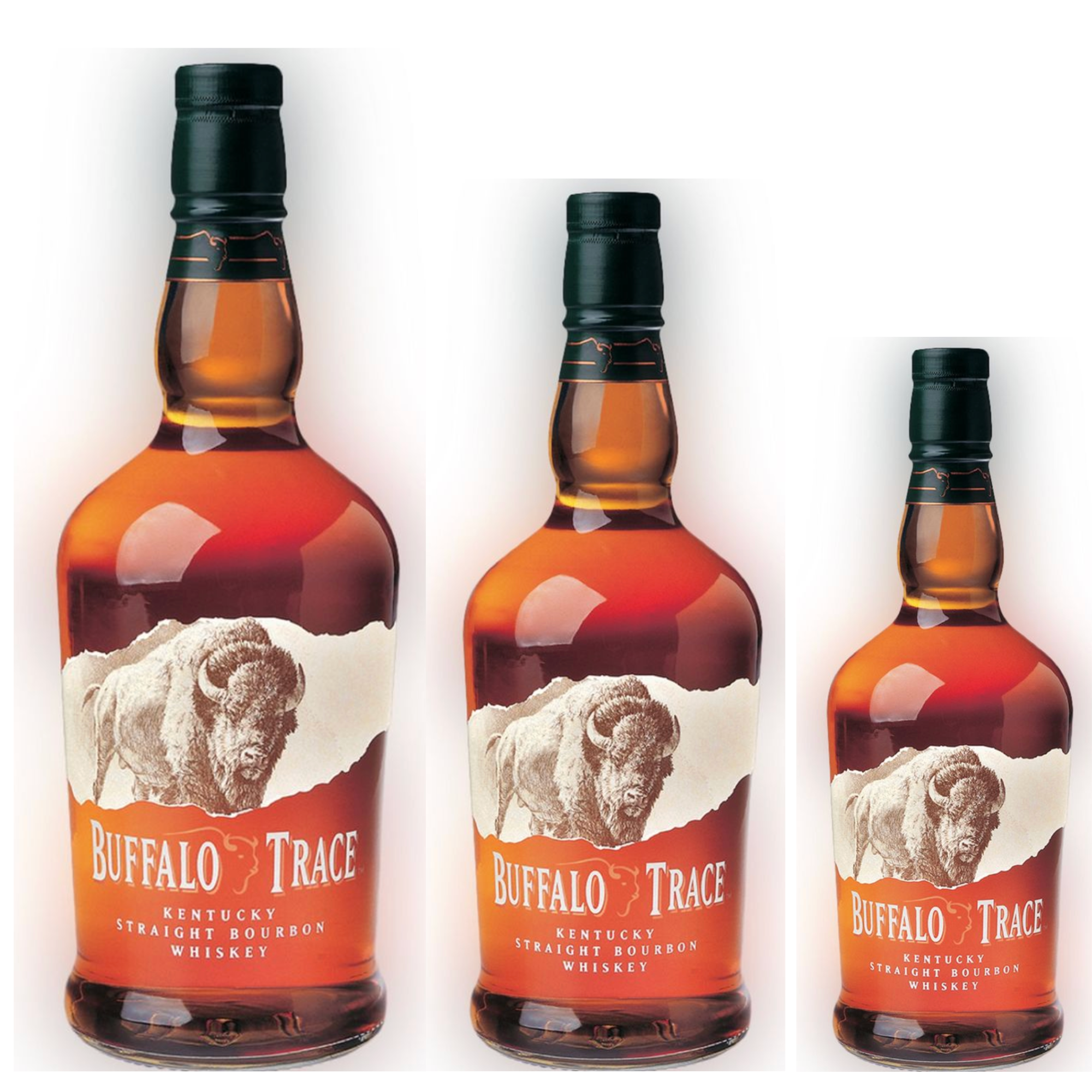 Buffalo Trace Bourbon Whiskey 1.75L, 1L & 750mL Value Bundle