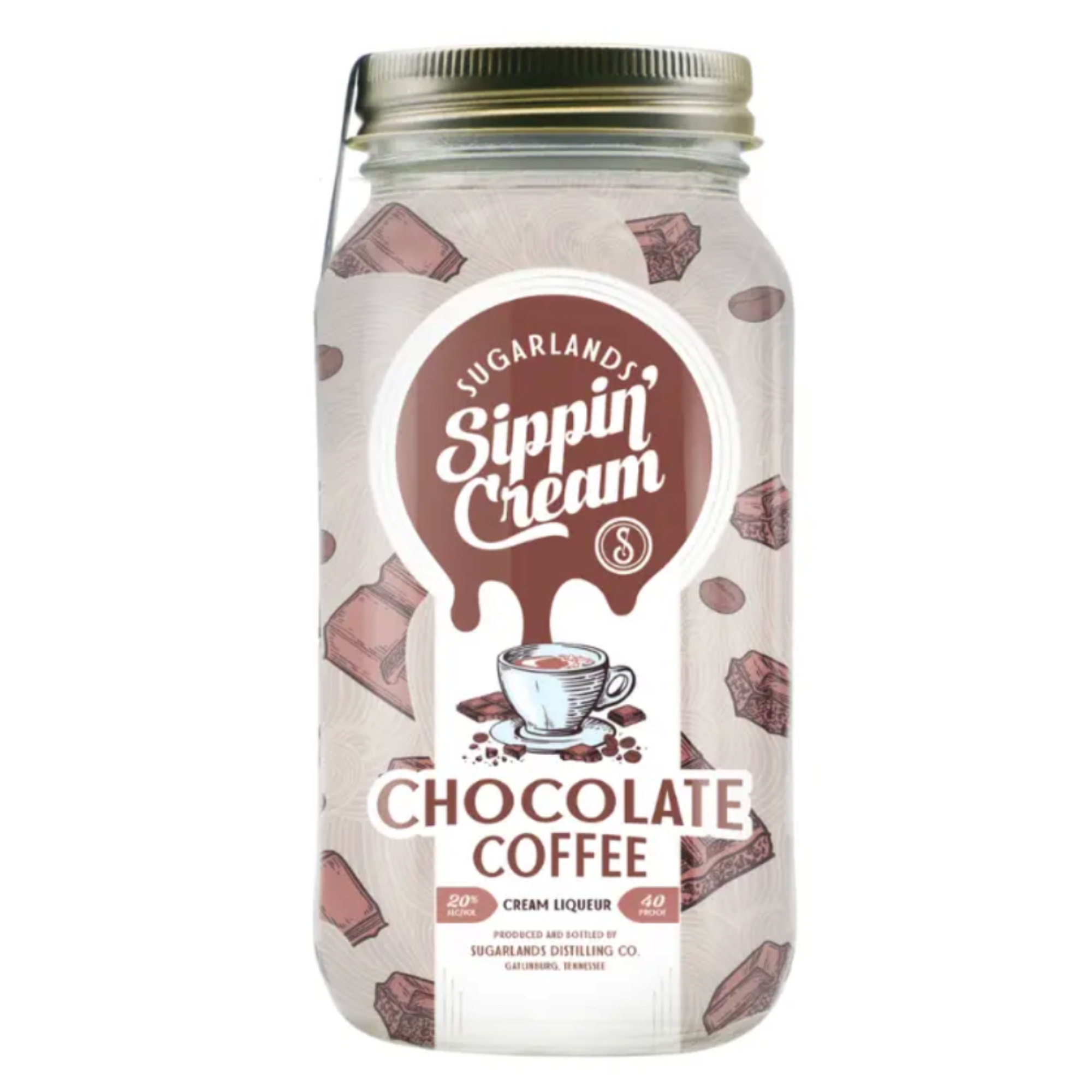 Sugarlands Shine Dark Chocolate Coffee Cream Liqueur 750 mL