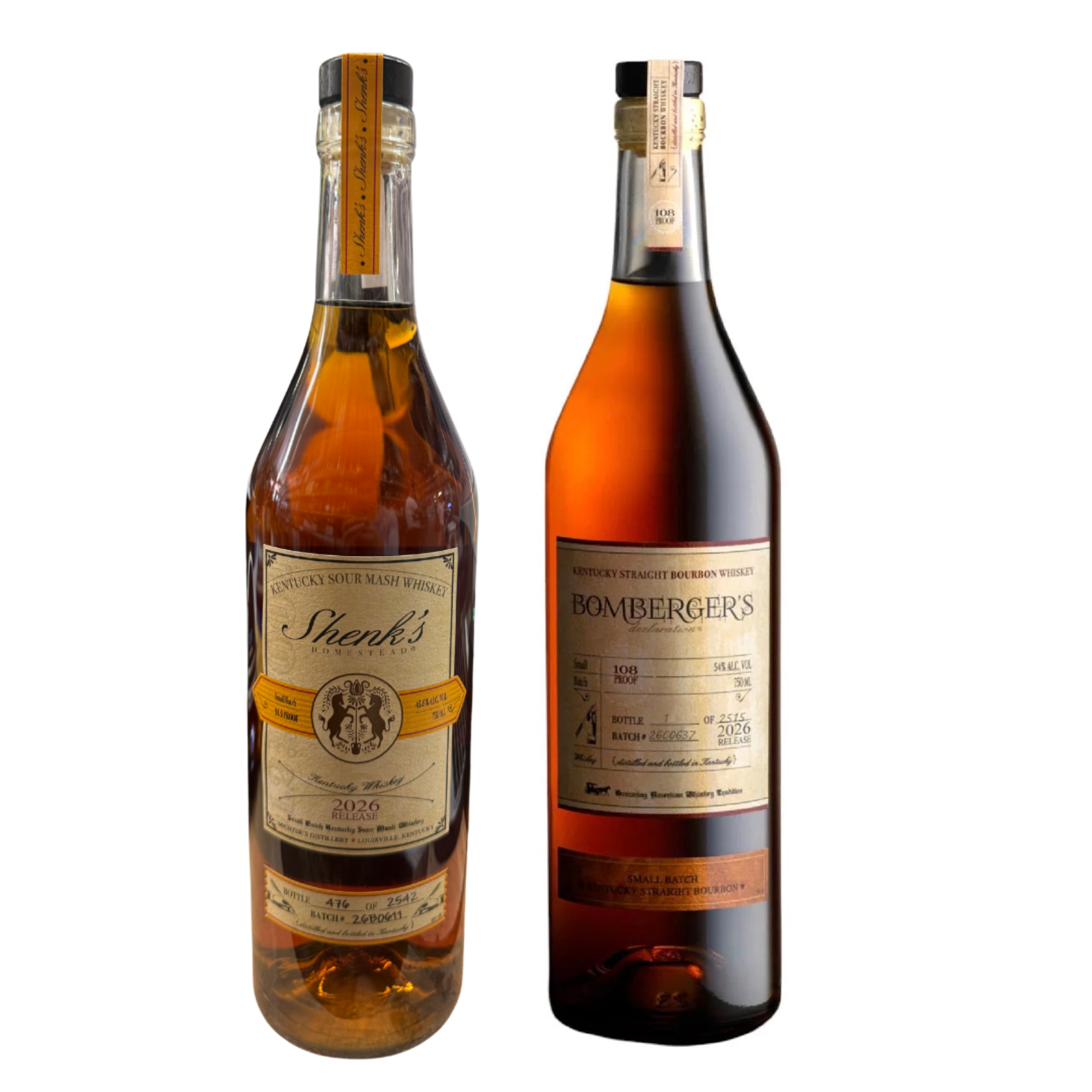 Bomberger's & Shenk's 2026 Kentucky Whiskey Value Bundle 750 mL
