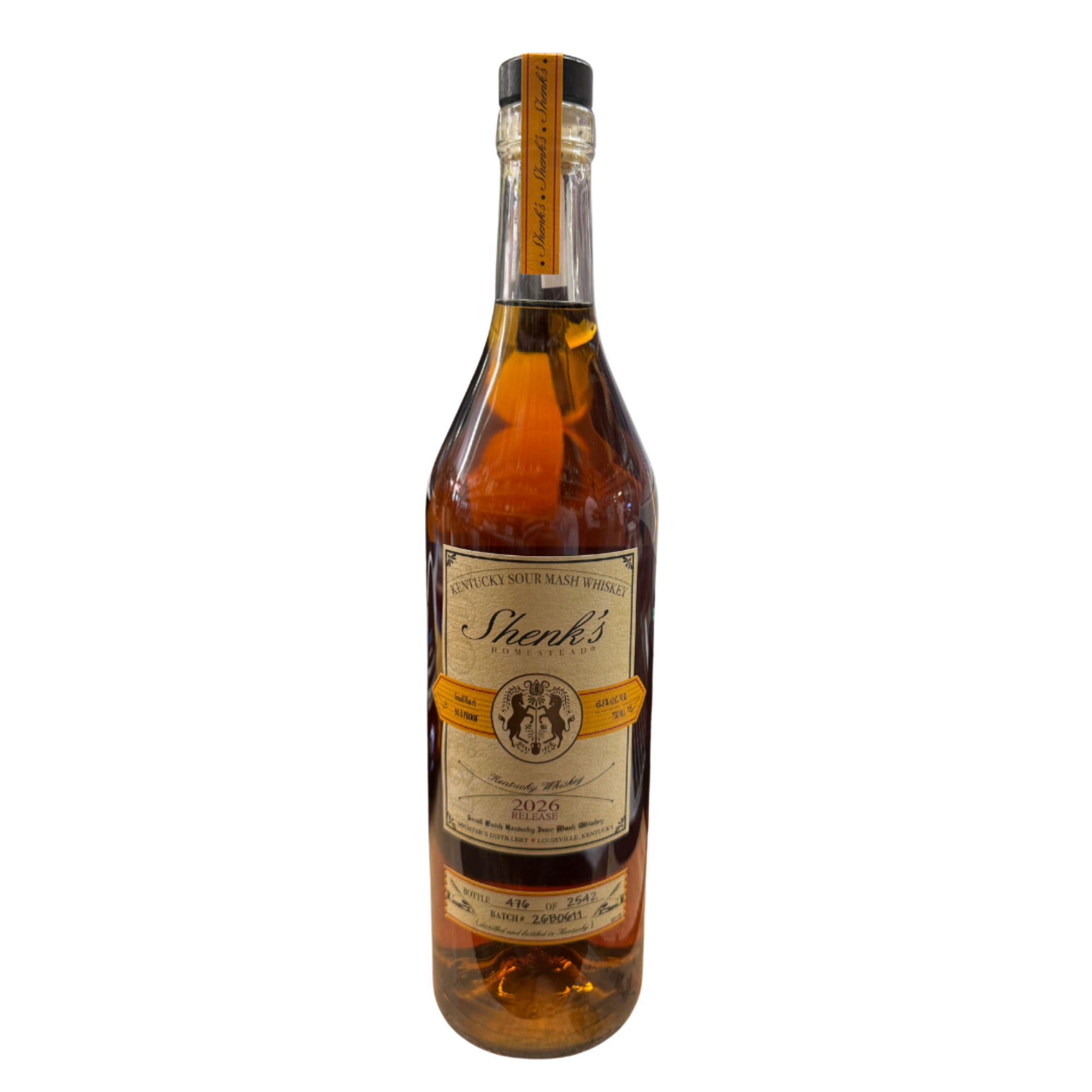 Shenk's Homestead 2026 Release Kentucky Sour Mash Whiskey 750ml