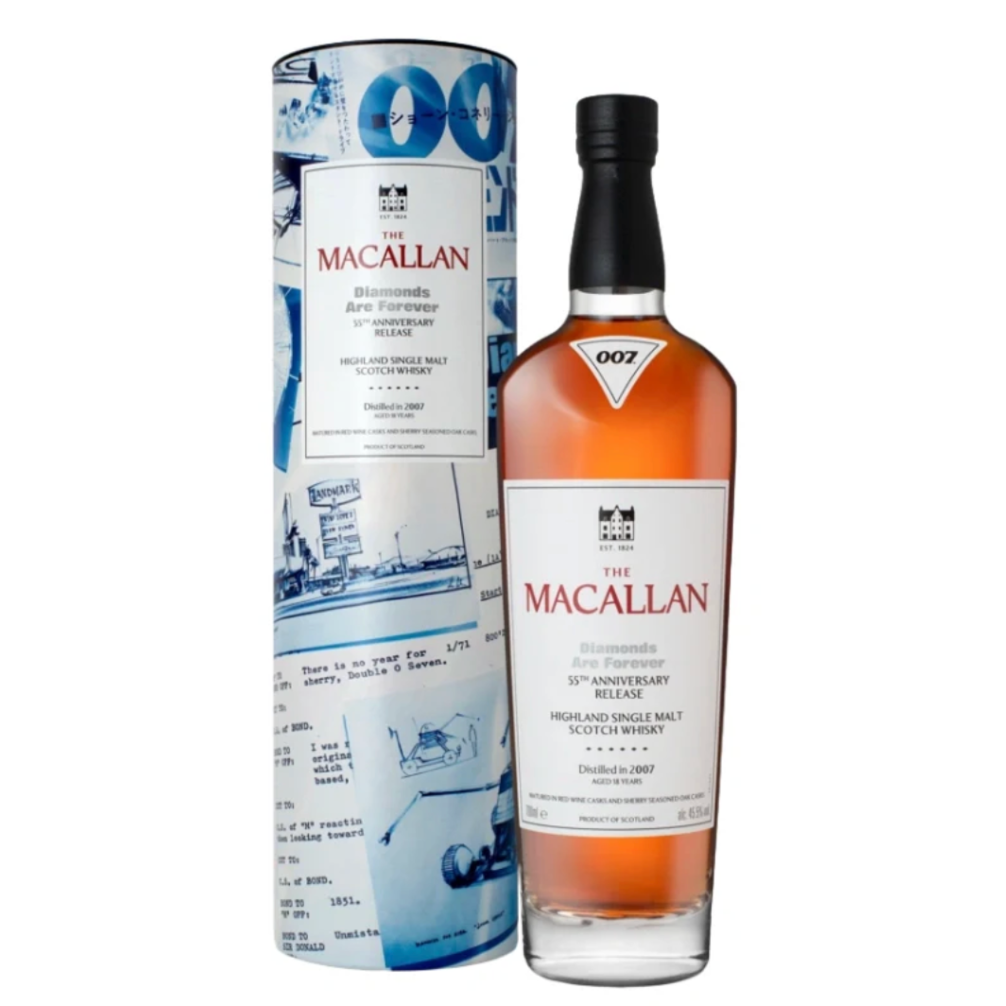 The Macallan 18 Year Diamonds Are Forever 55th Anniversary Release Scotch Whisky 700mL