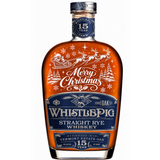 Engraved Christmas WhistlePig 15 Year Rye 750 mL