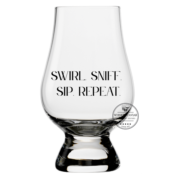 Laser Engraved Glencairn Glass "SWIRL. SNIFF. SIP. REPEAT."