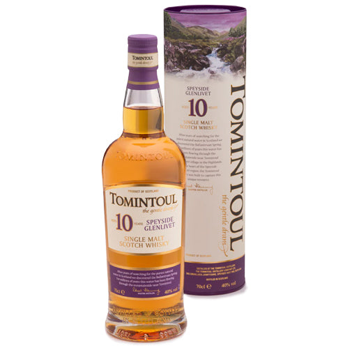 Tomintoul Speyside Glenlivet Single Malt Scotch 10 Year Old