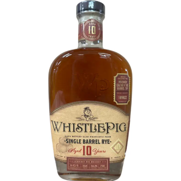 WhistlePig 10 Year Old "Pork Fiction" Single Barrel Rye Whiskey 750mL