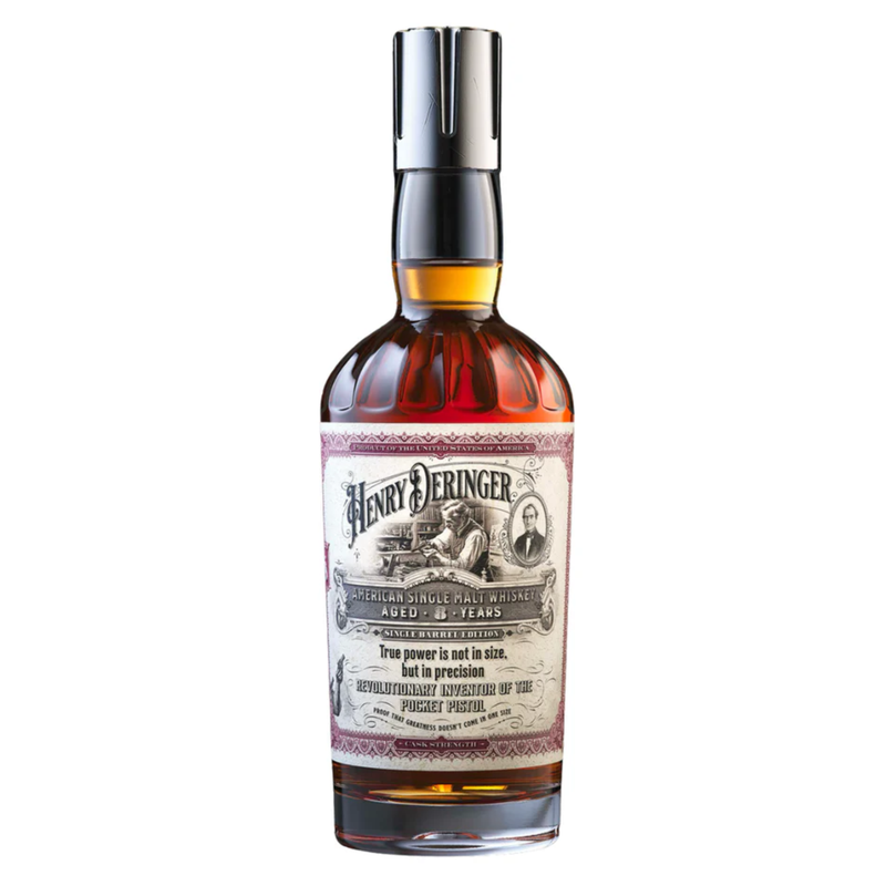 Henry Deringer 8 Year Cask Strength Single Barrel American Single Malt Whiskey 750mL
