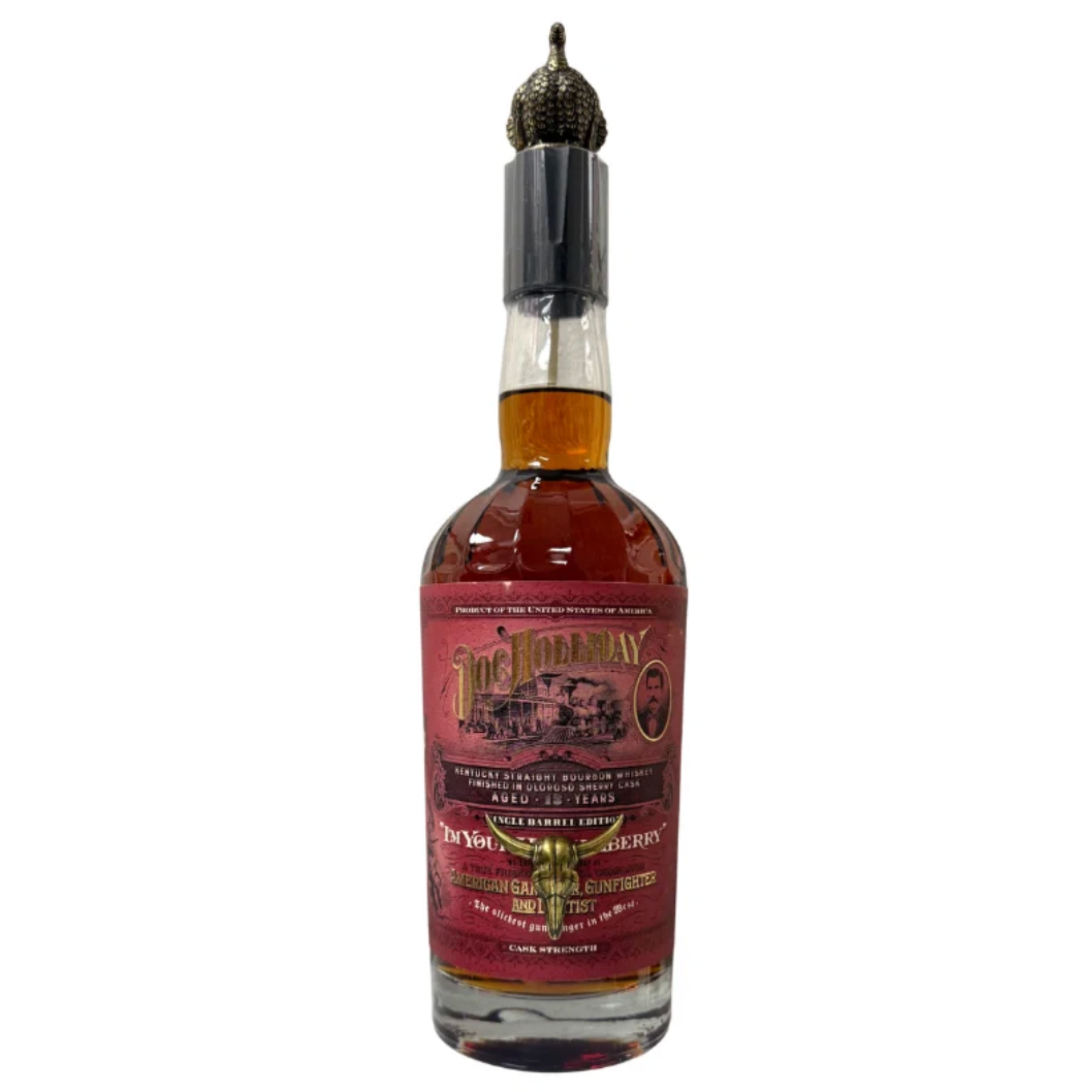 Doc Holliday 13 Year Single Barrel Sherry Cask Finish Bourbon w/ Turkey Topper 750mL