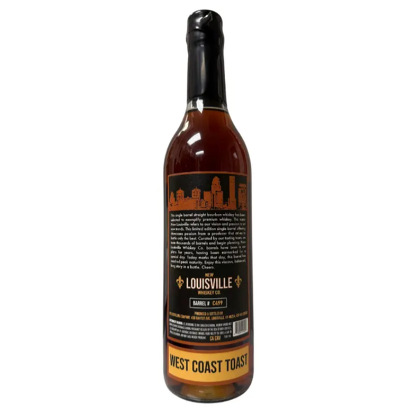 Nulu New Louisville Whiskey Co. 8 Year Bourbon 'West Coast Toast' 128.4 Proof 750mL