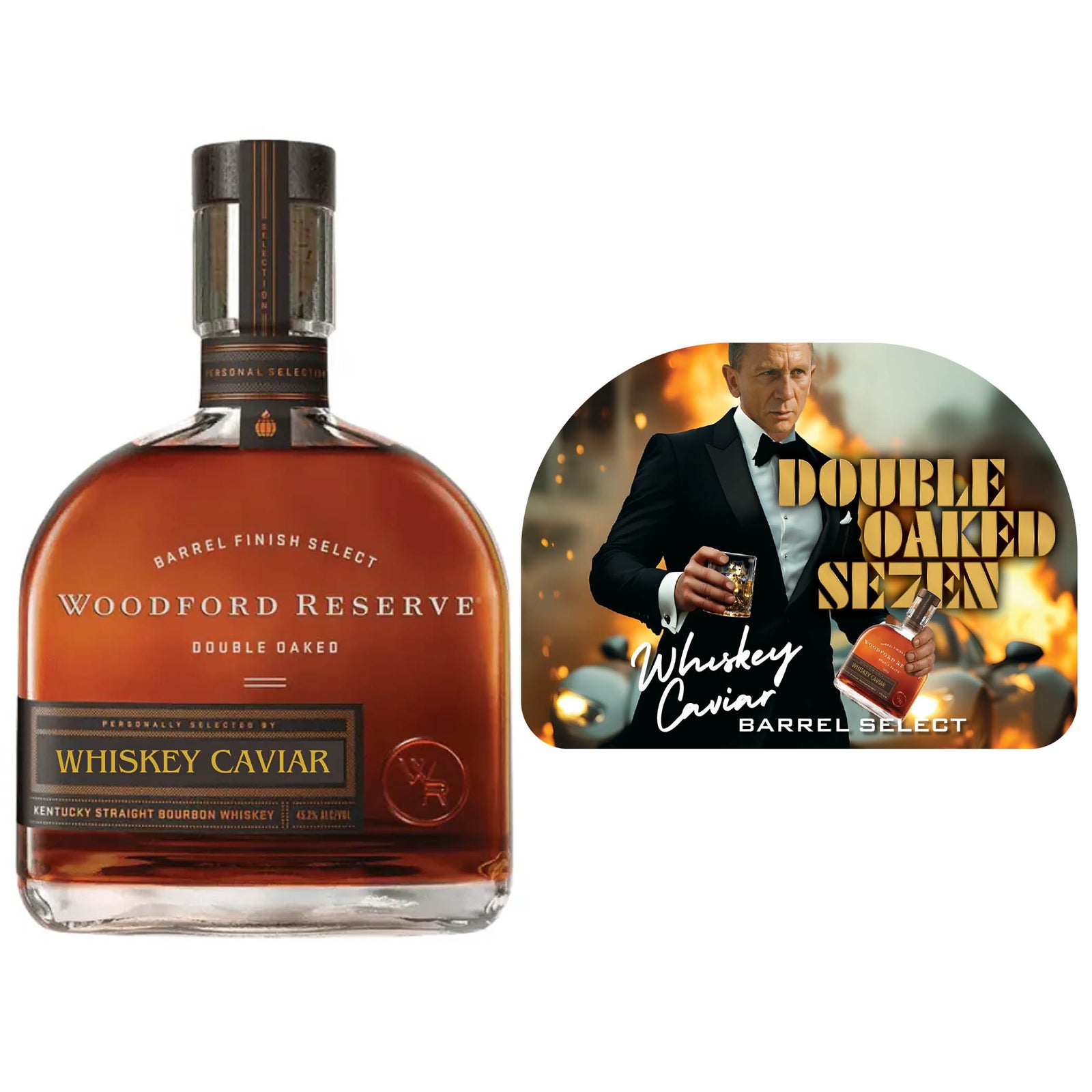 Buy Woodford Double Oaked Seven Whiskey Caviar Barrel Pick 750 mL