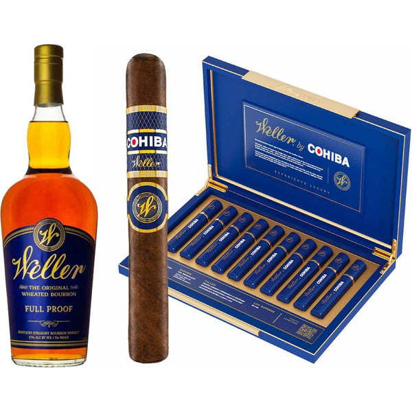 Weller Full Proof & Weller Cohiba Cigar Box of 10 Value Bundle