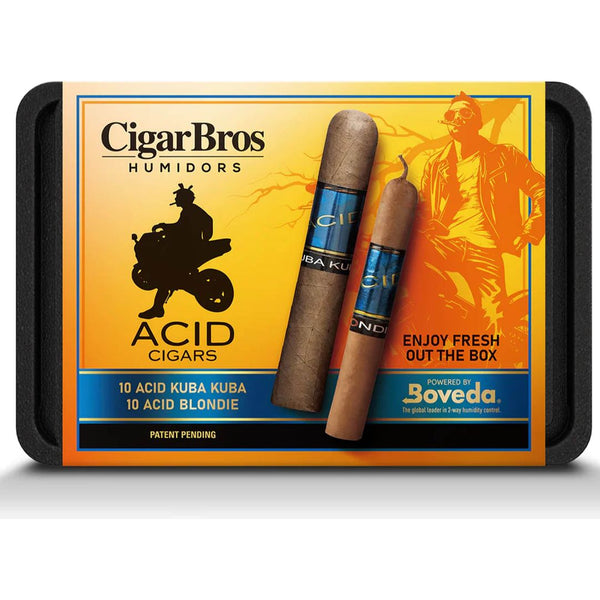 CigarBros X Acid 20 Premium Cigars Set + Personal Humidor