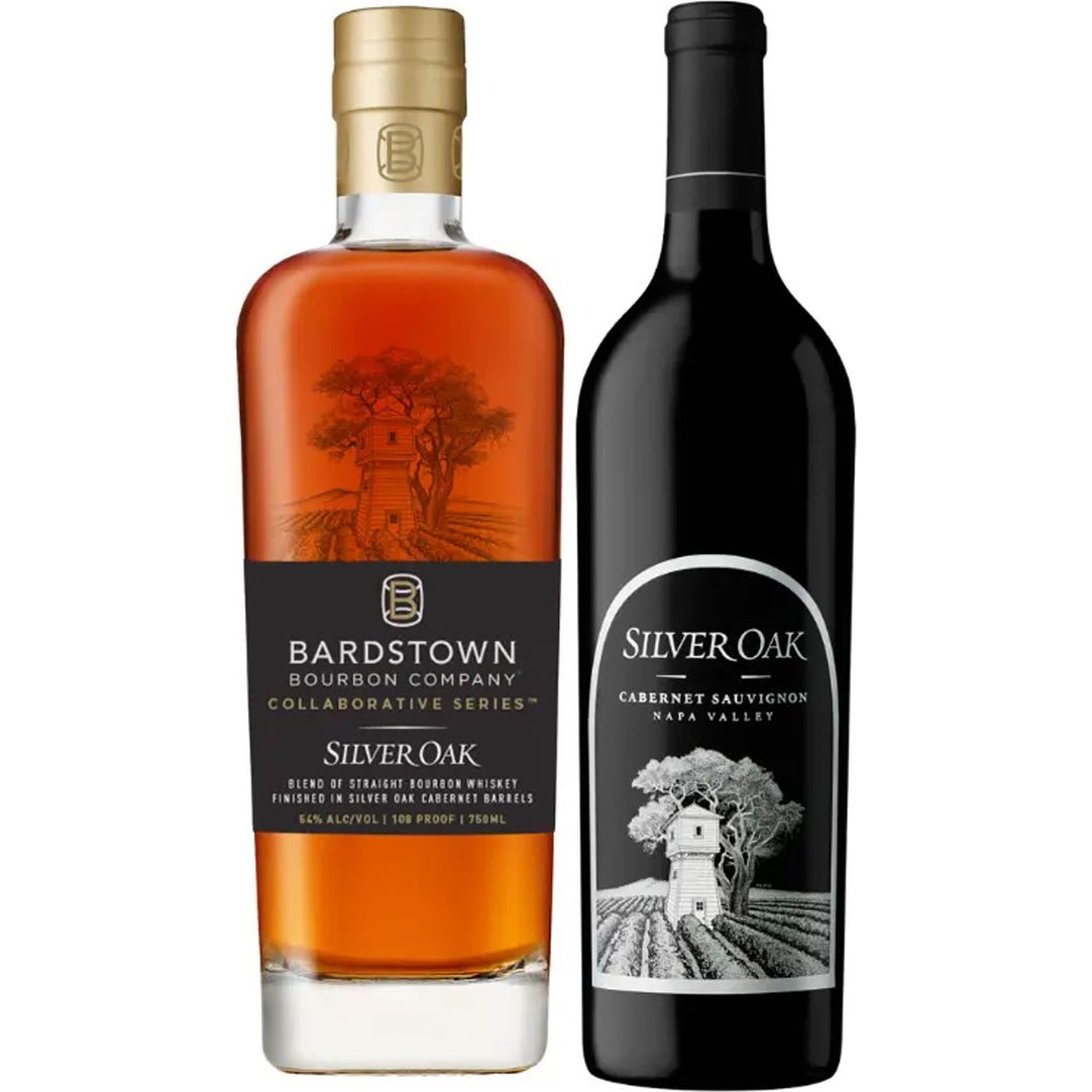 Bardstown Bourbon Collaborative Series Silver Oak & Silver Oak Napa Valley Cabernet Sauvignon Value Bundle