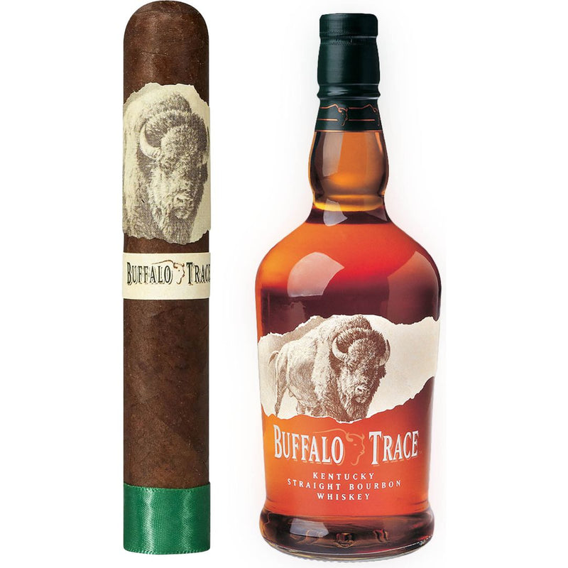 Buffalo Trace Bourbon & Buffalo Trace Churchill Cigar Value Bundle